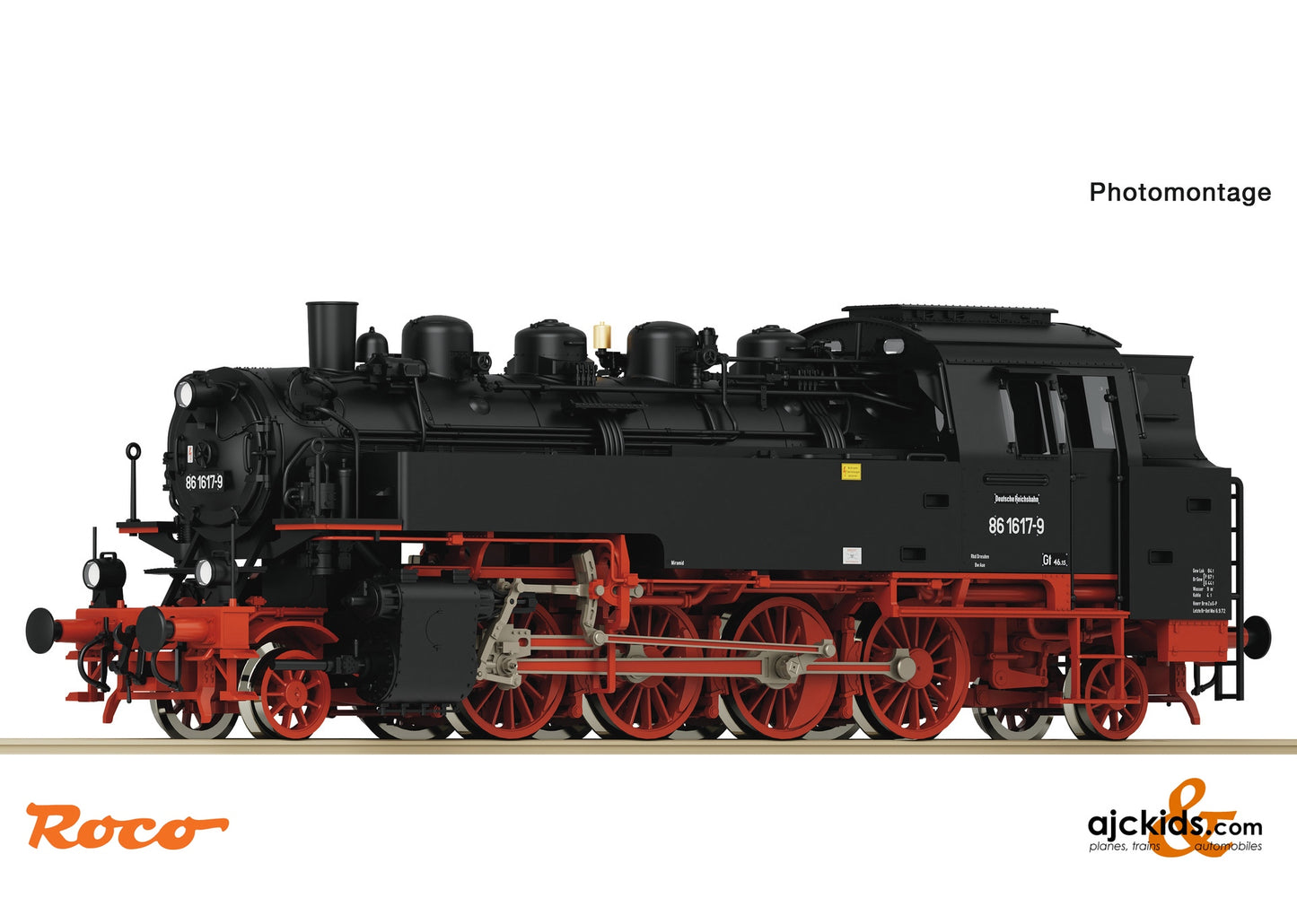 Roco 7100027 Steam locomotive 86 1617-9, DR