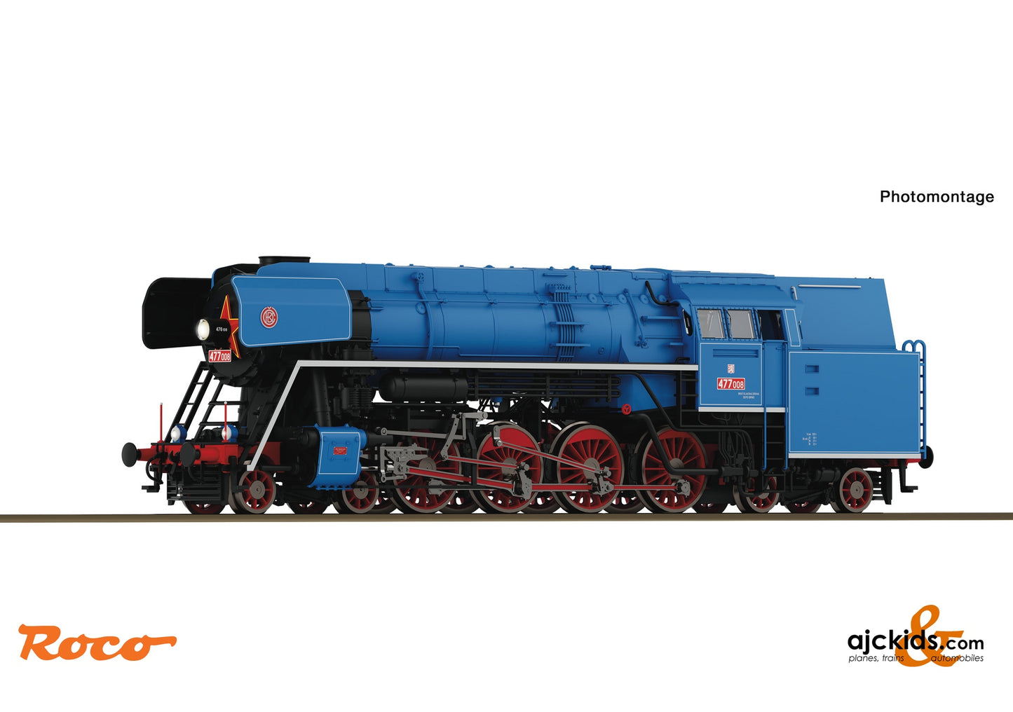 Steam locomotive 477 008