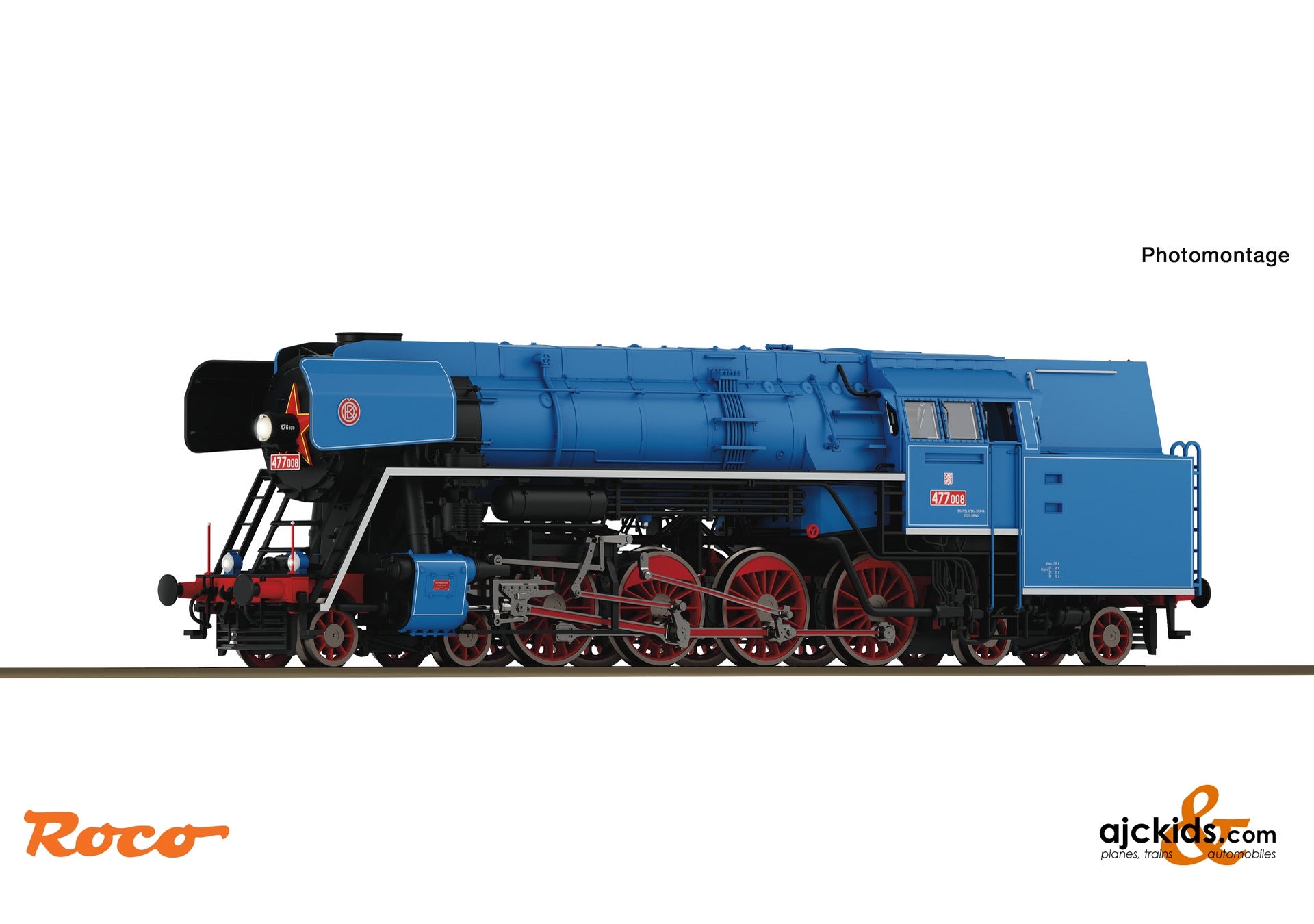 Steam locomotive 477 008