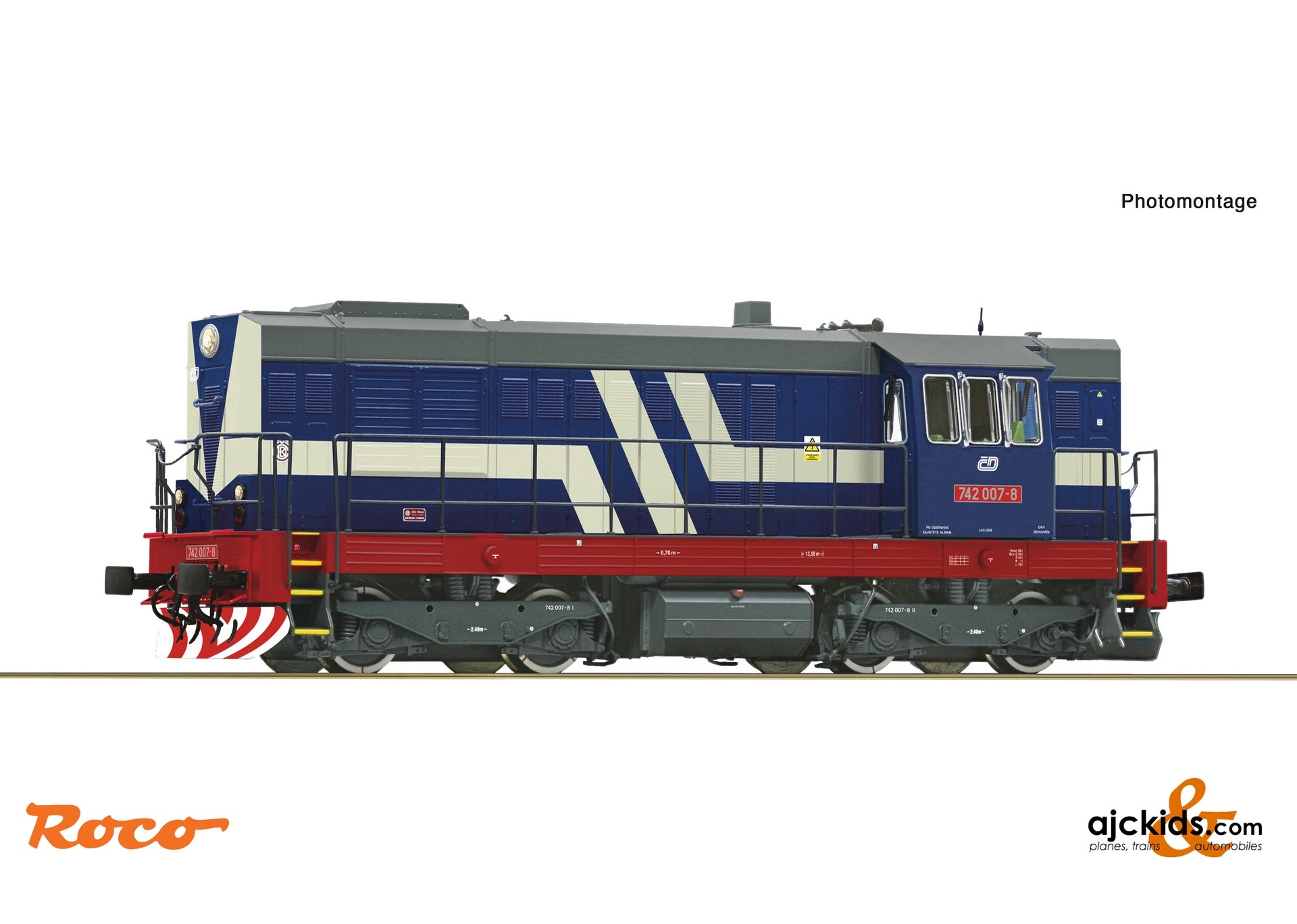 Roco 7300063 Diesel locomotive 742 007-8, CD