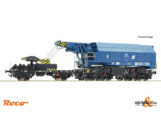 Roco 7310069 Slewing railway crane for digital operation, ÖBB