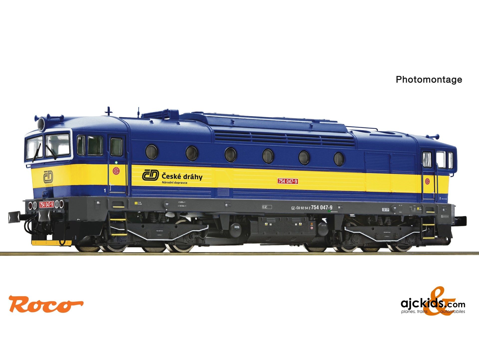 Diesel locomotive 754 047-9, CD