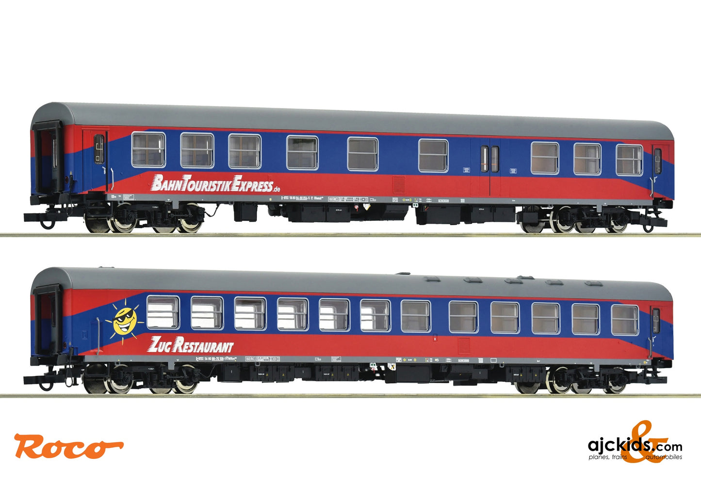 Roco 74027 2-piece set: Passenger coaches, BTE