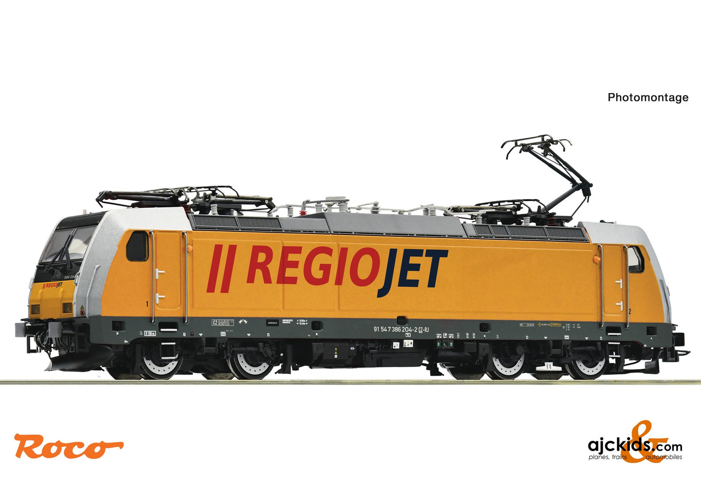 Roco 7500102 Electric locomotive 386 204-2, Regiojet