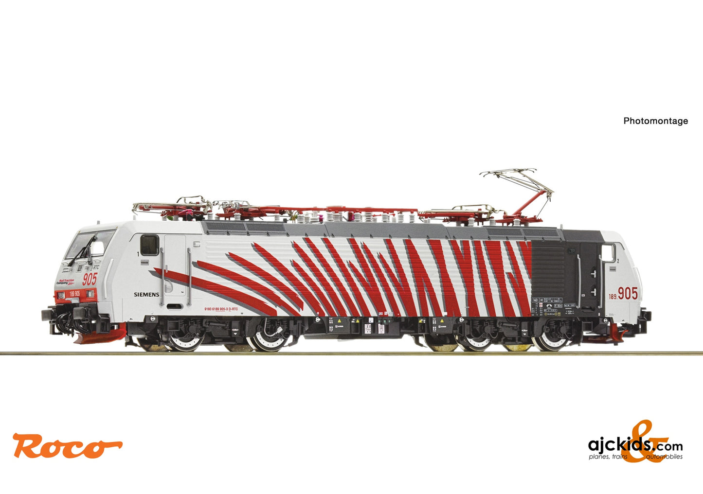 Electric locomotive 189 905-3, RTC