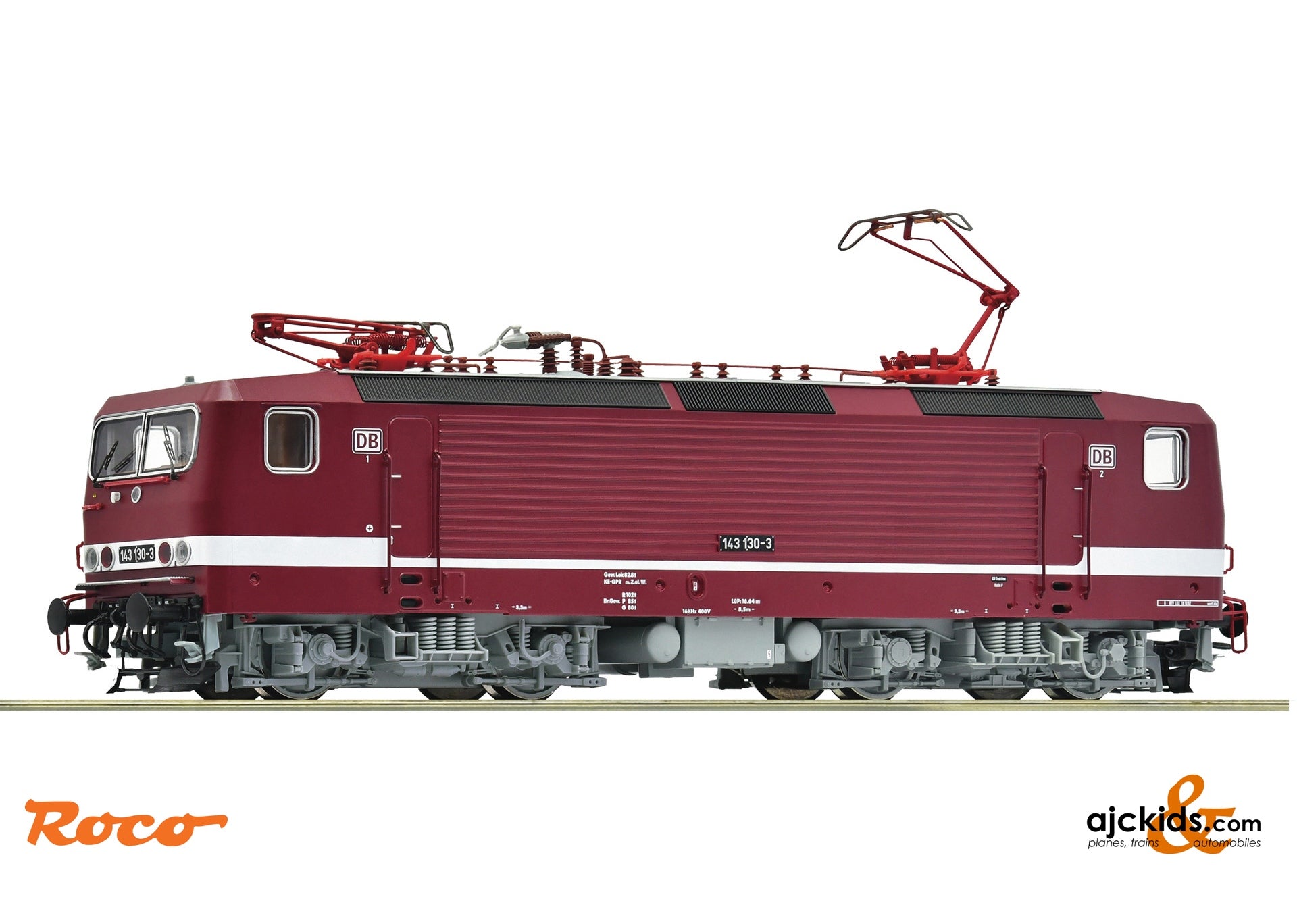 74096 Roco Roco 7520066 - Electric locomotive 143 130-3 AC- (Sound) – Ajckids