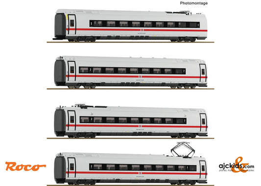 Roco 7700018 4 piece set: Intermediate coaches ICE 3neo (class 408), DB AG