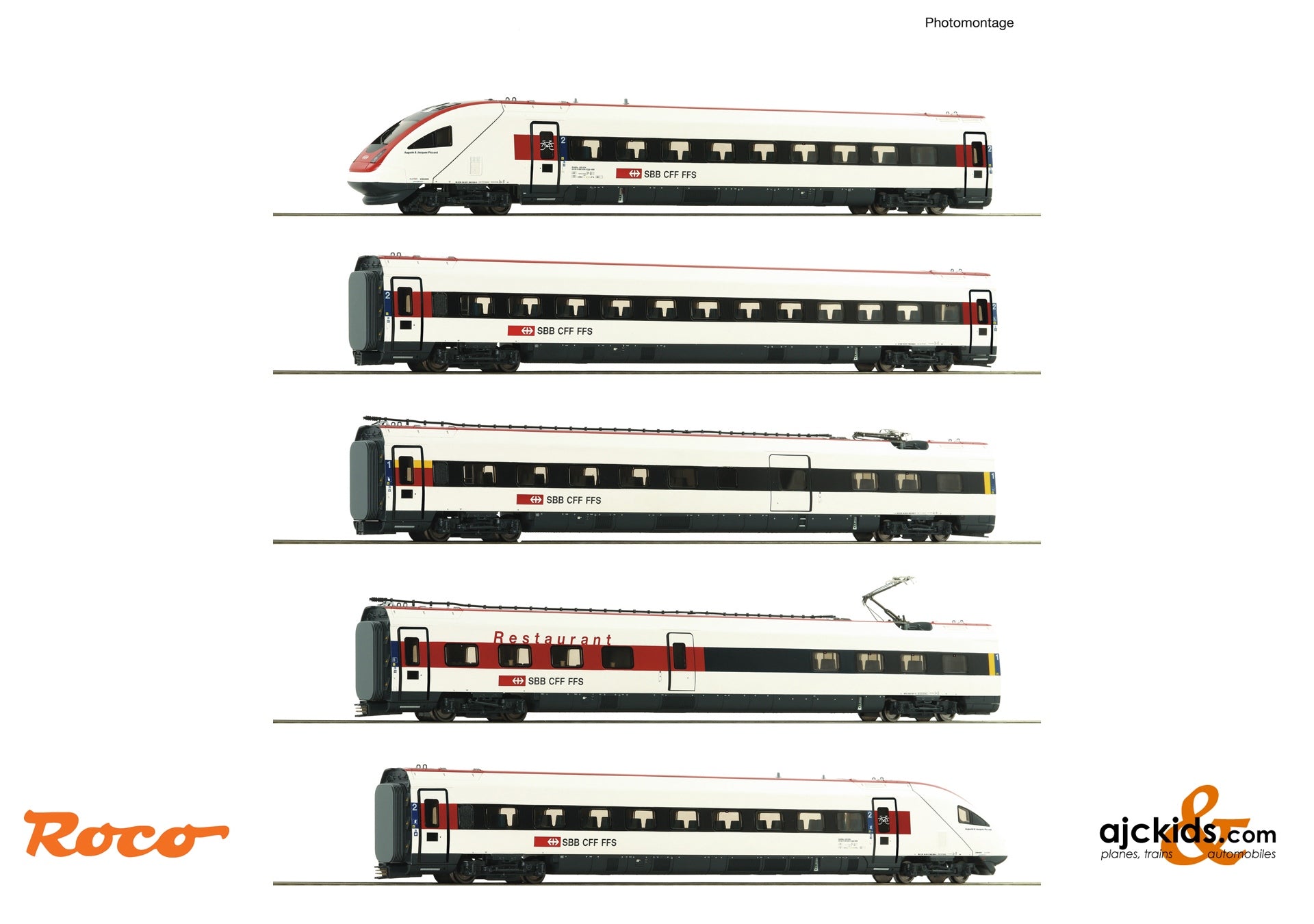 5 piece  Set: ICN electric multiple unit