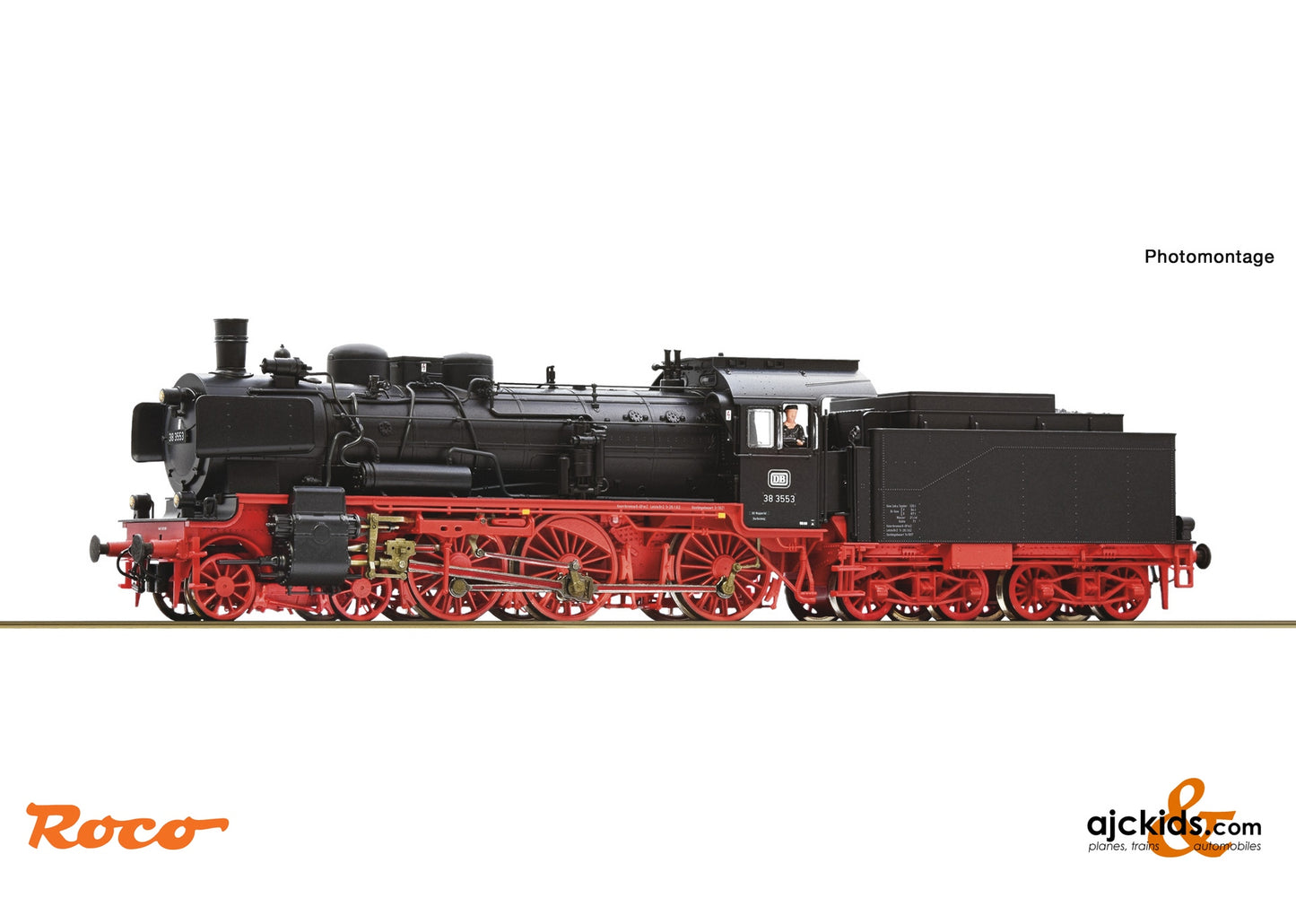 Roco 79388 Steam locomotive 38 3553, DB