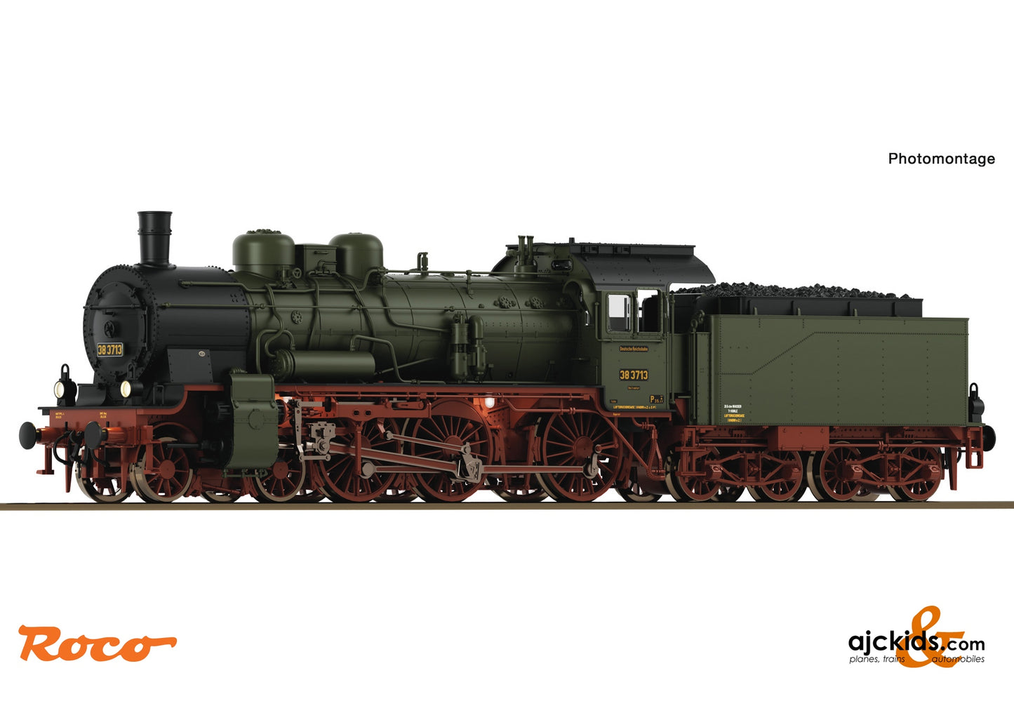 Steam locomotive 38 3713, DRG