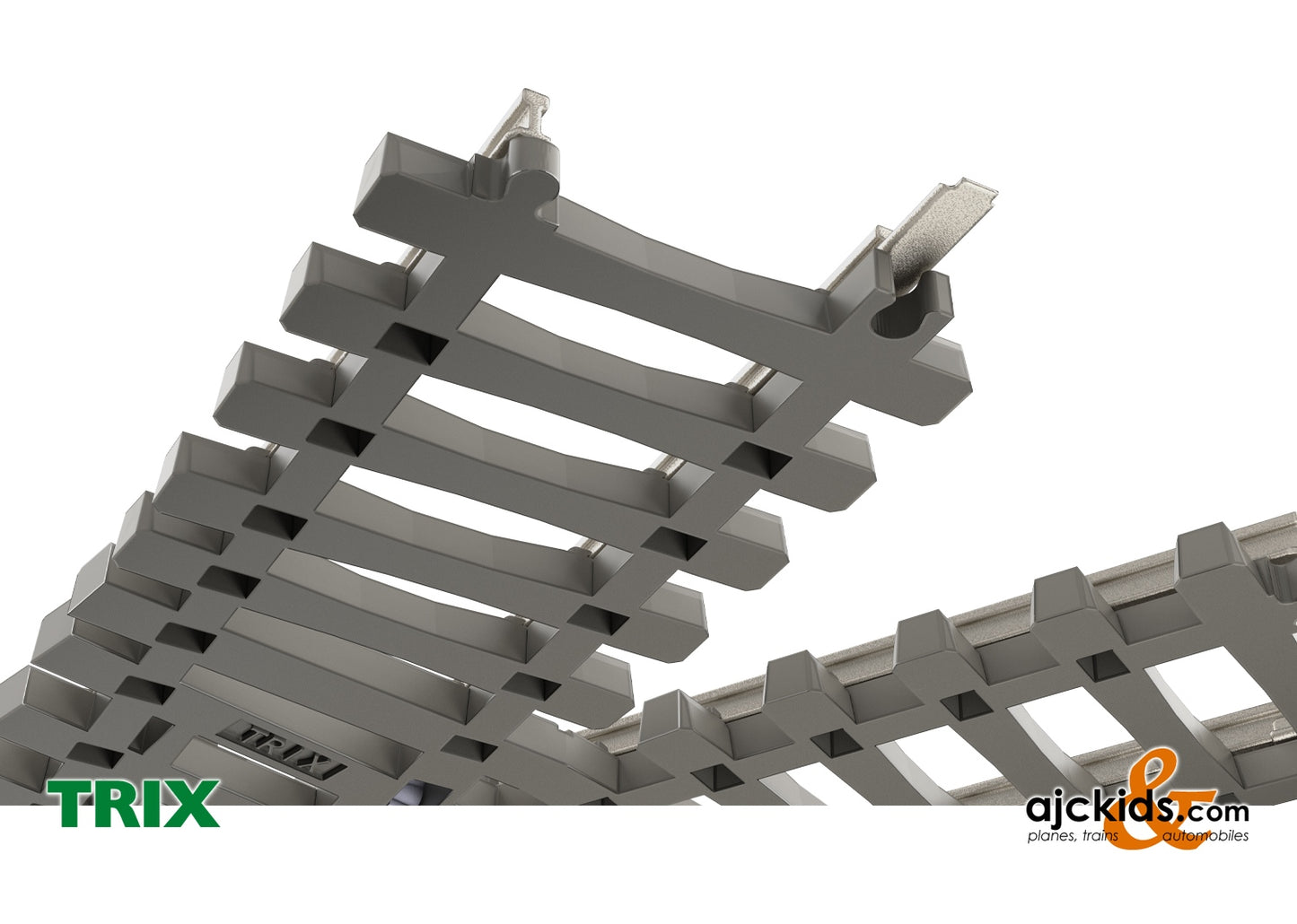 Trix 14558 - Minitrix Crossing - 30° with Concrete Ties, Length 104.2 mm / 4-1/8"