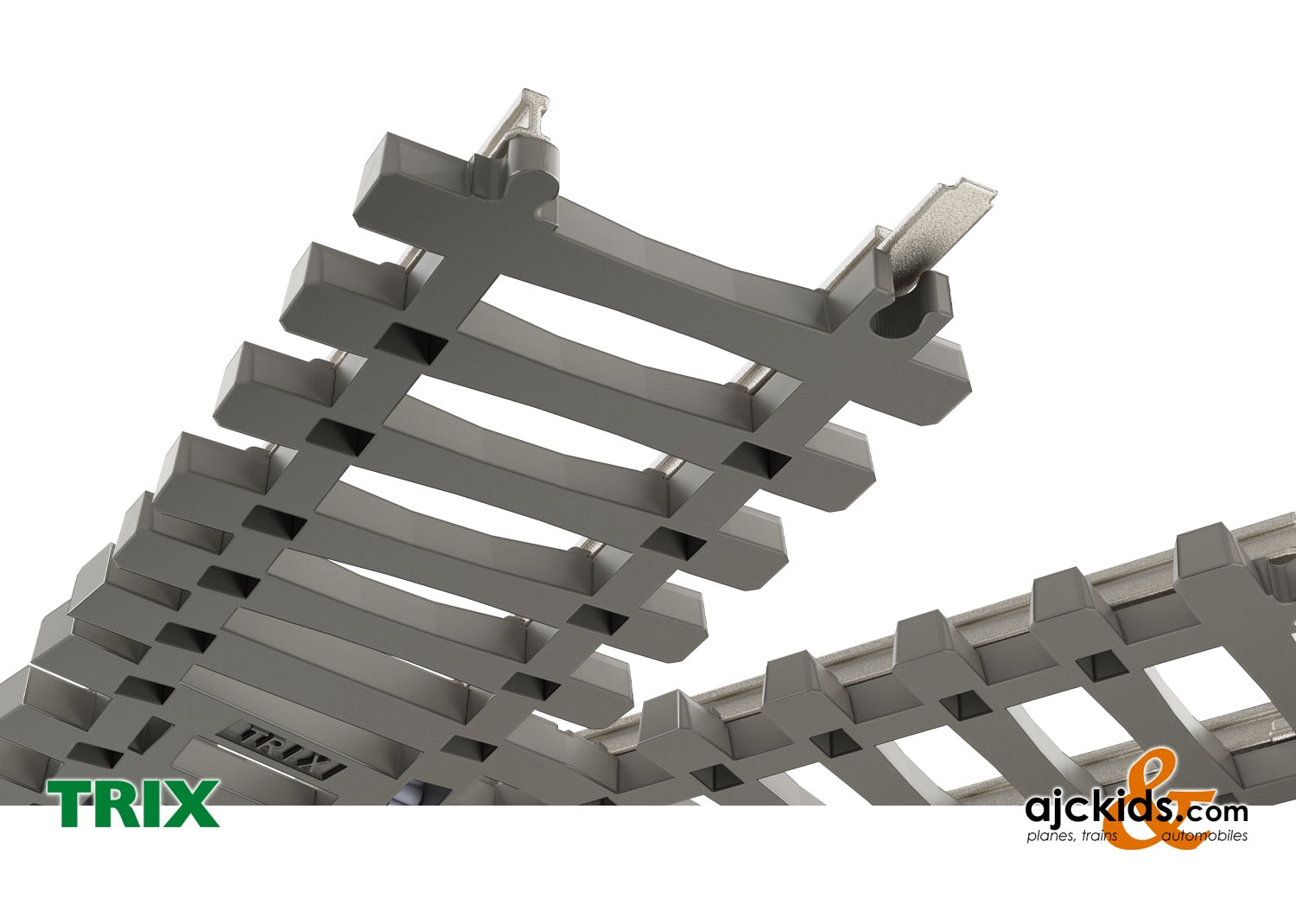 Trix 14558 - Minitrix Crossing - 30° with Concrete Ties, Length 104.2 mm / 4-1/8"