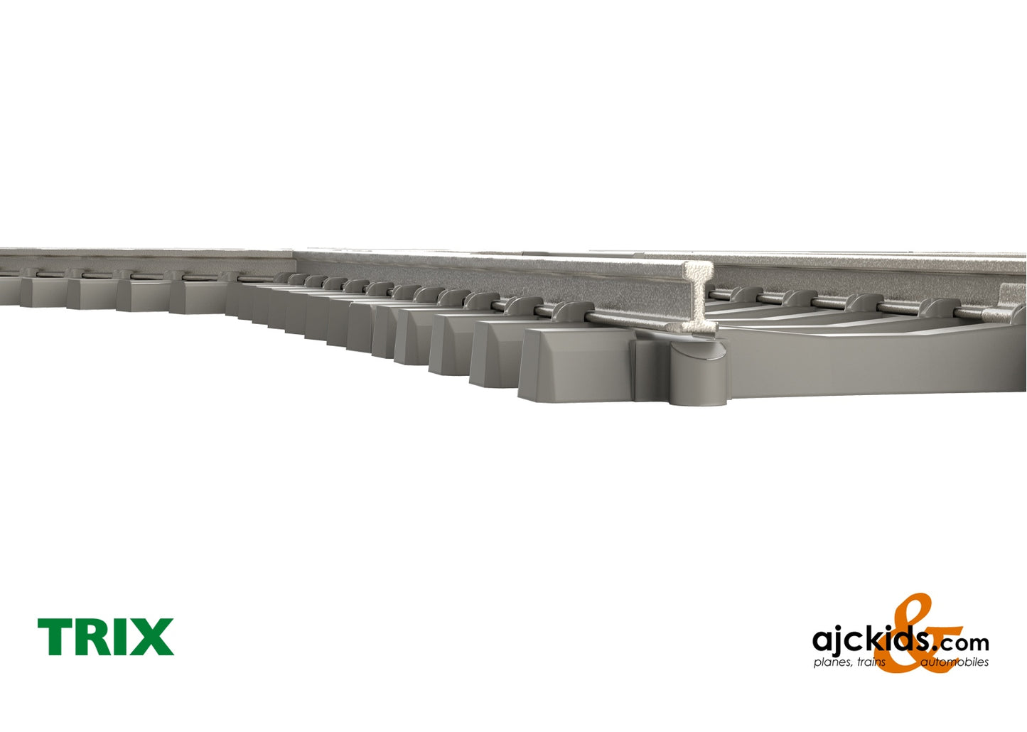 Trix 14558 - Minitrix Crossing - 30° with Concrete Ties, Length 104.2 mm / 4-1/8"