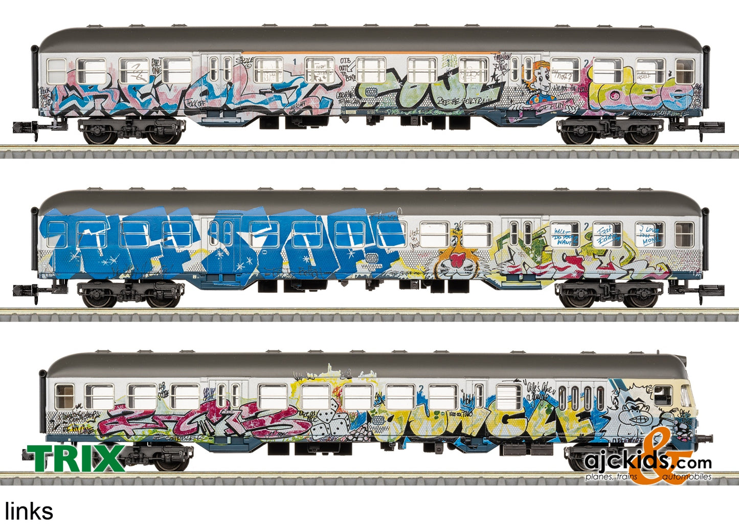 Trix 18264 - “Kunst-Silberlinge” (Art Silver Coins) Car Set