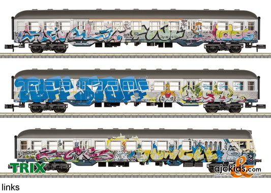 Trix 18264 - “Kunst-Silberlinge” (Art Silver Coins) Car Set