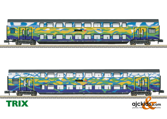 Trix 18298 - “Tourism Train” Bi-Level Car Set 1