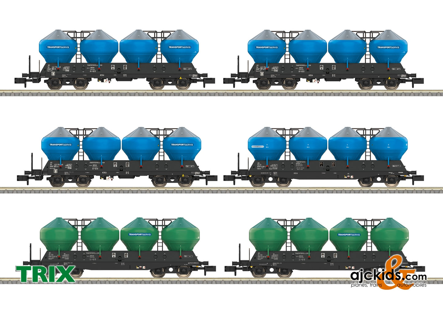 Trix 18301 - Type Uacs Silo Car Set
