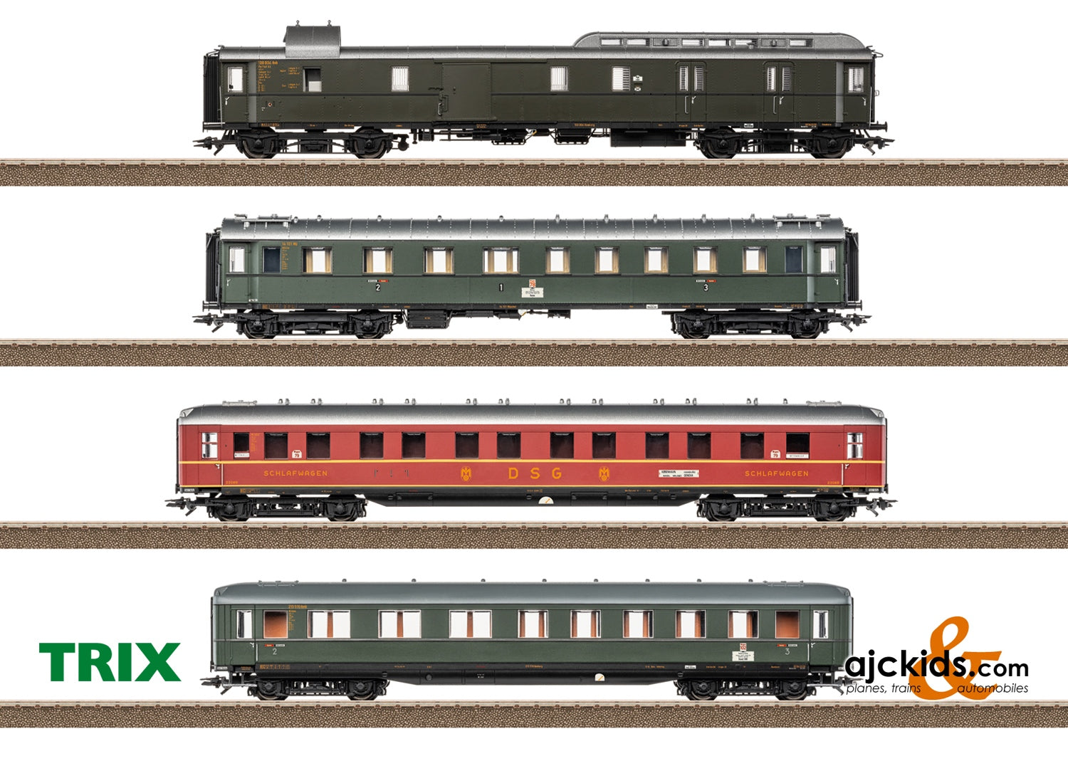 Trix 23651 - Express Train Passenger Car Set 1 for the “D 74”