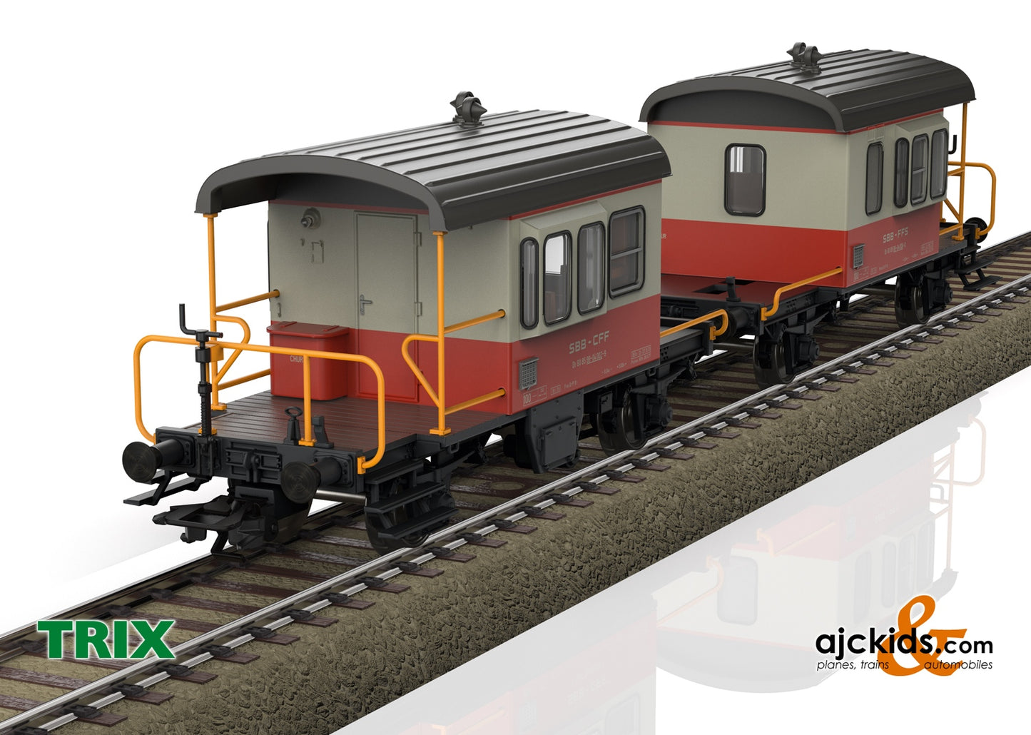 Trix 24650 - Swiss Express Sputnik Coupling Car Set