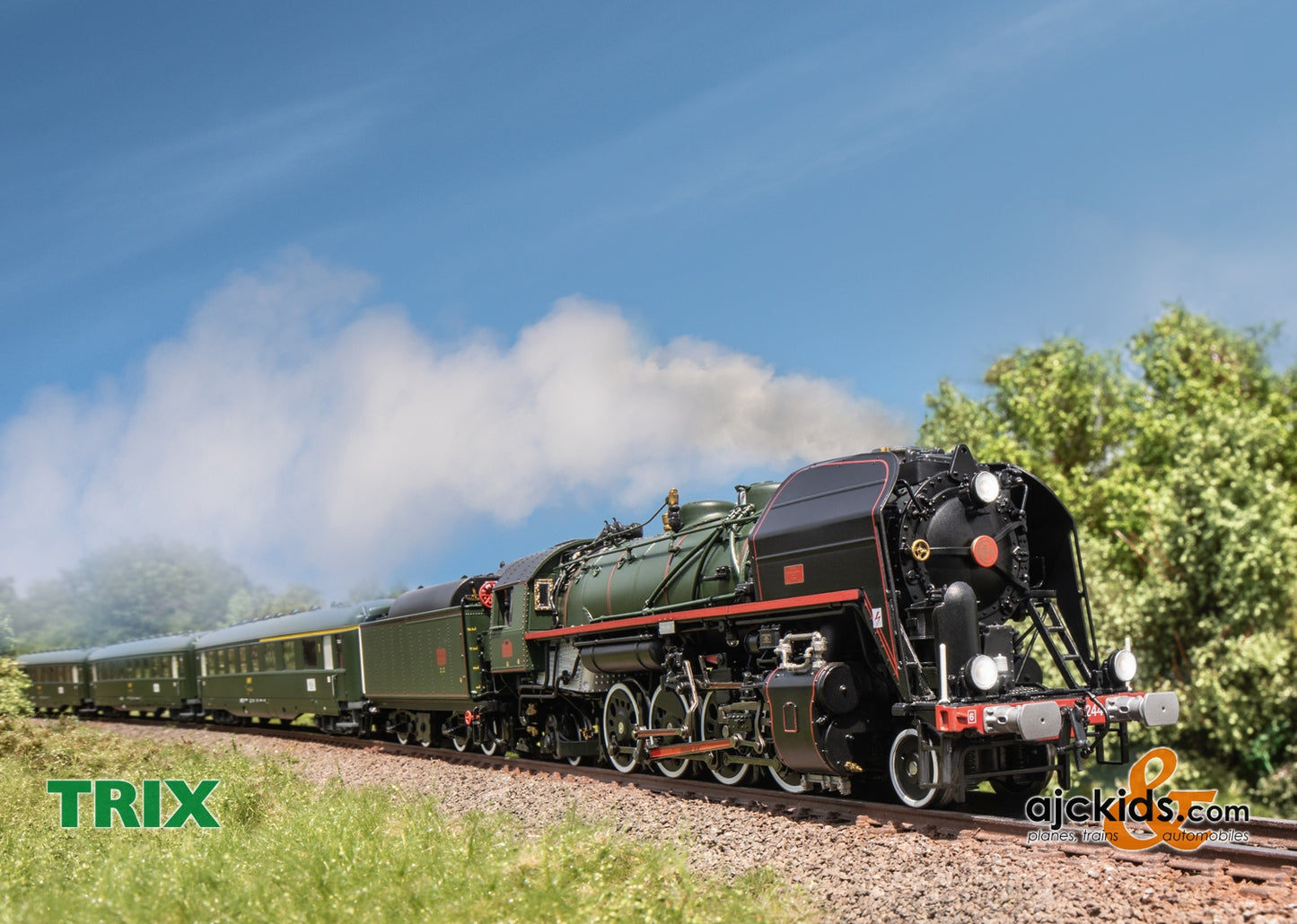 Trix 25141 - Class 141.R. Steam Locomotive, Road Number 1244, Era VI