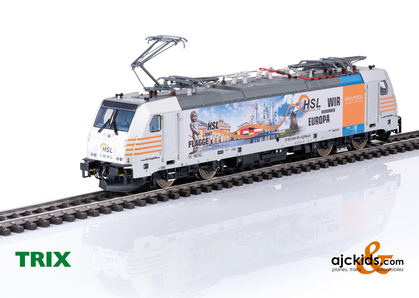 Trix 25803 - Class 186 Electric Locomotive at Ajckids.com