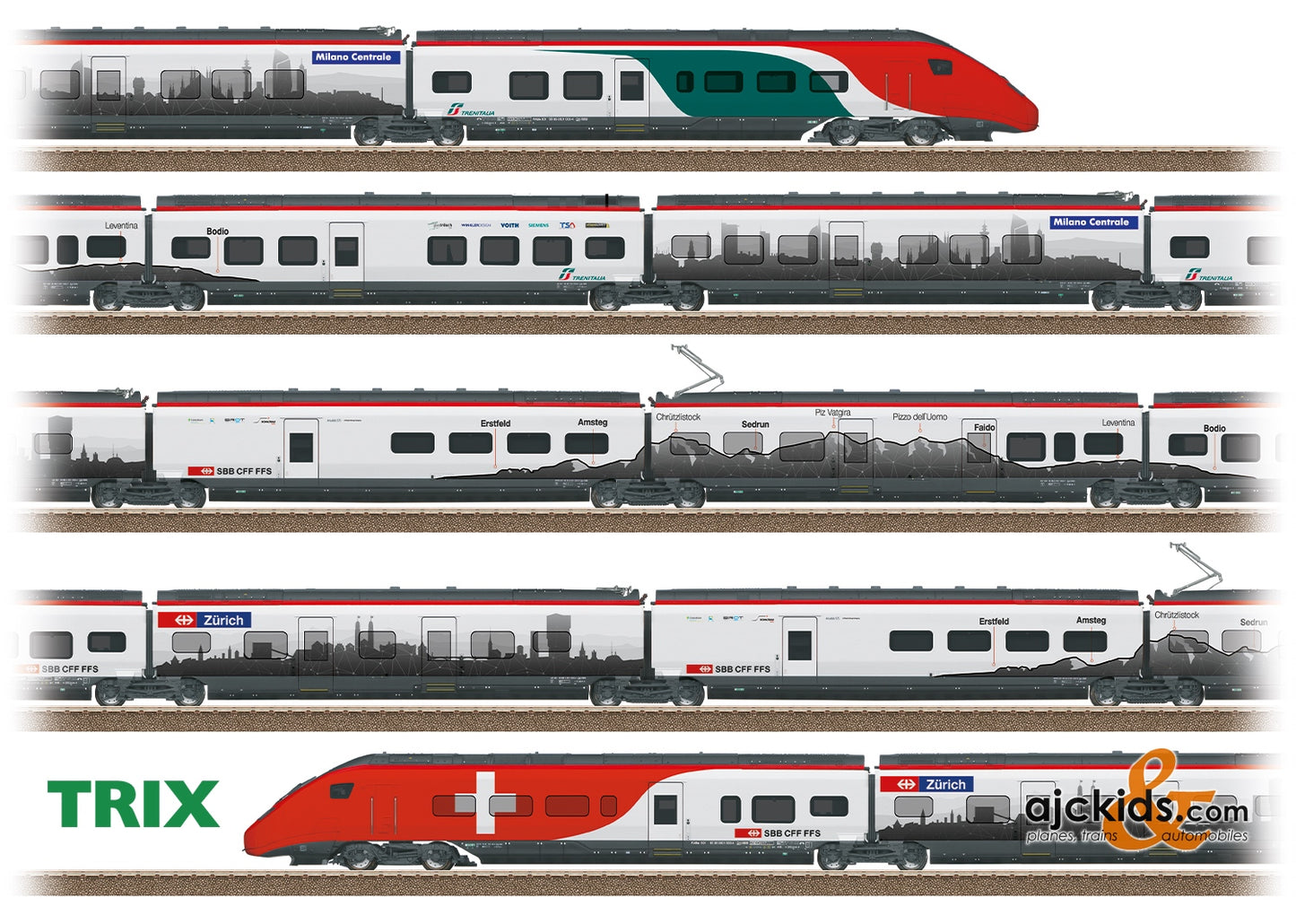 Trix 25811 - Class RABe 501 Giruno High-Speed Rail Car Train