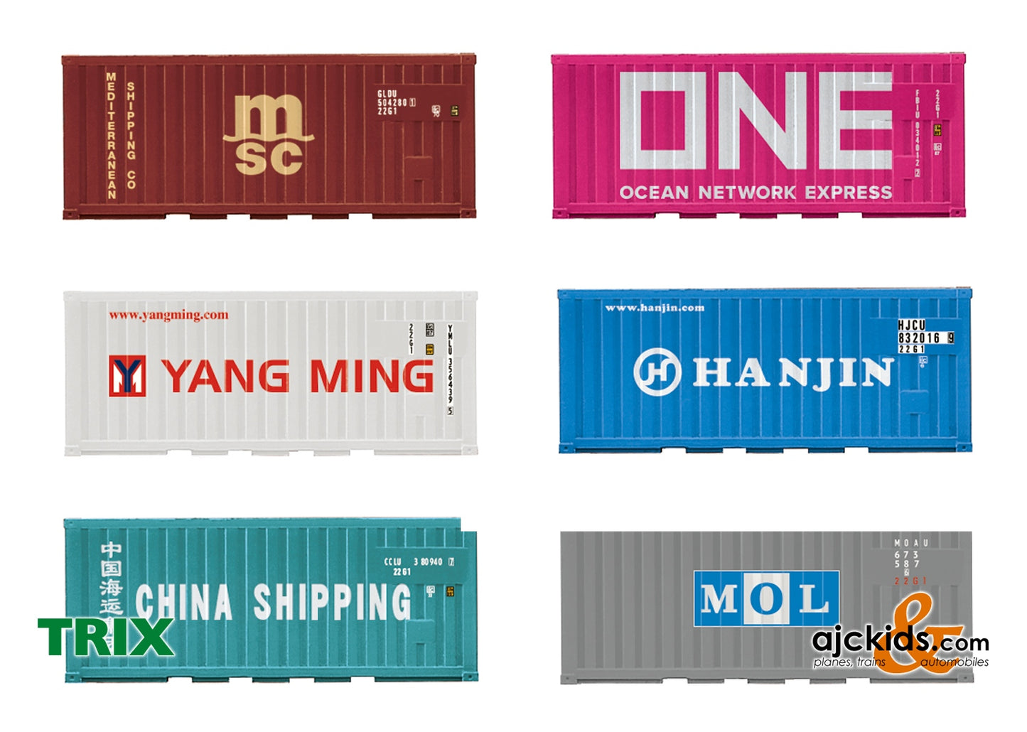 Trix 66589 - “Container 20 ft” Accessory Set