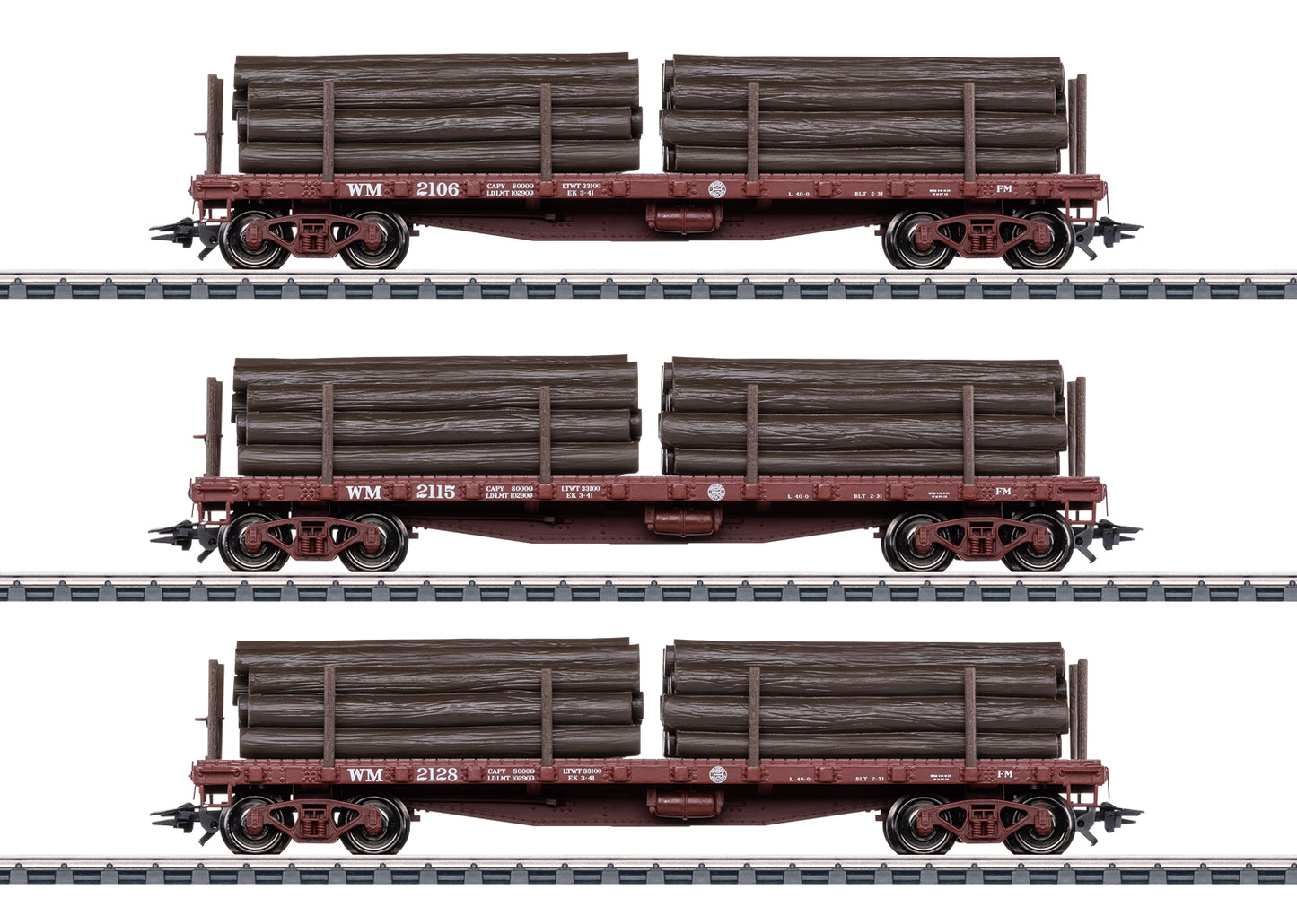 Marklin 45600 - US Flat Car Set Western Maryland