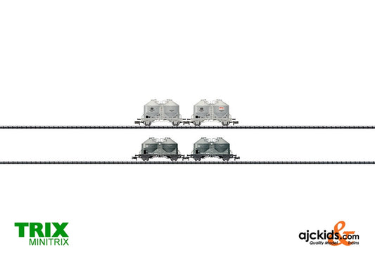 Trix 15087 - Set with 4 Cement Silo Cars