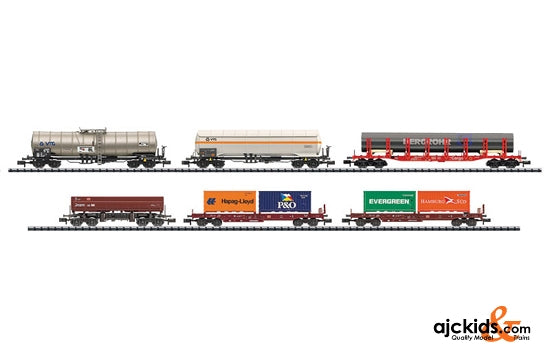 Trix 15265 - Set with 20 Freight Cars,  Modern Railroading