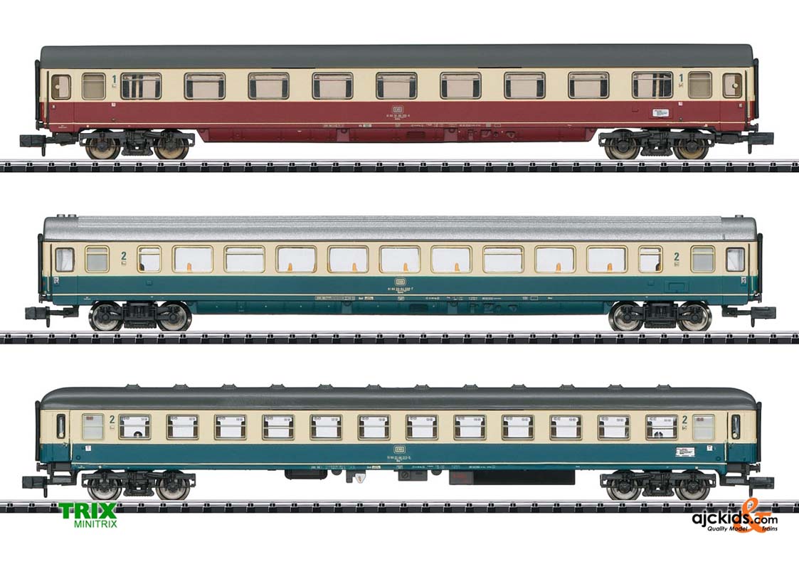 Trix 15460 - IC 611 Gutenberg Express Train Passenger Car Set