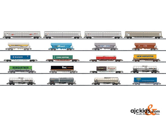 Trix 15645 - 20 Freight Cars,  Alpine Transit