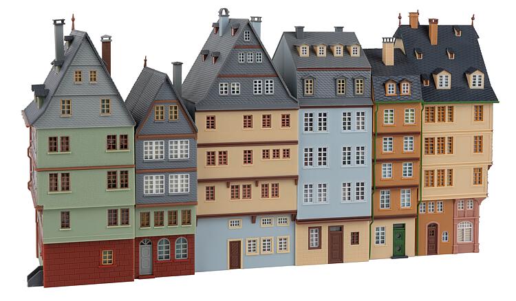Faller 190077 - Römerberg East Row Promotional Set Town houses