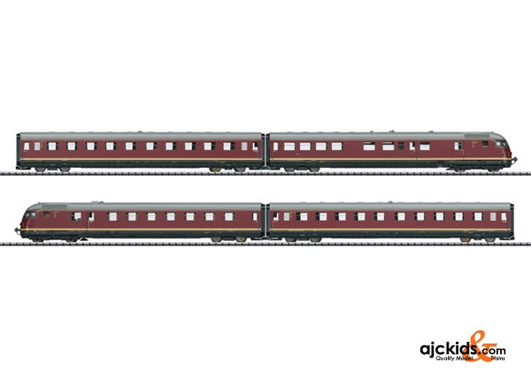 Trix 22602 - Dgtl DB TEE VT 08.5 Paris-Ruhr Diesel Pwd Rail Car Train; Era III
