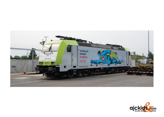 Trix 22653 - Dgtl cl 185.2 Captrain Electric Locomotive (150 Yr of Hamburg Harbor RR)