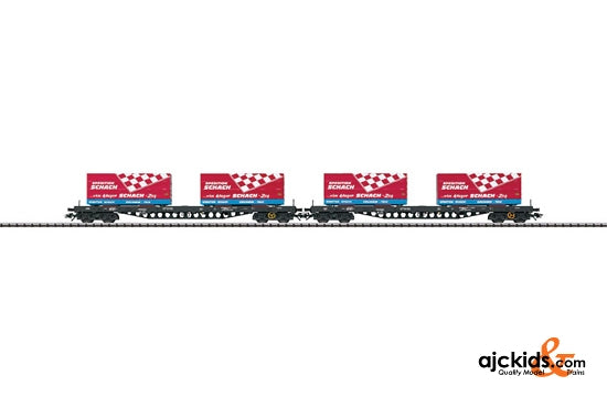 Trix 24357 - Flat Car with Containers 2-Car Set (Exclusiv 2/08)