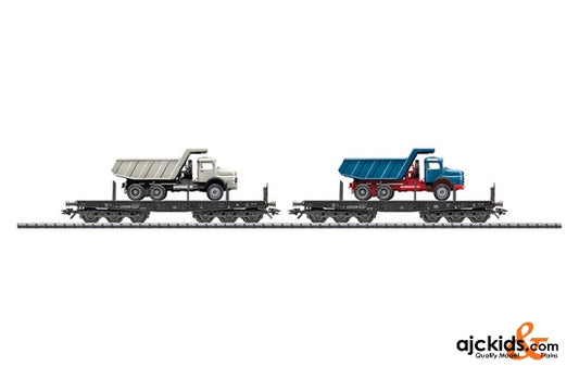 Trix 24403 - Set with 2 Heavy Duty Flat Cars