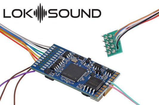 ESU 58410 - LokSound 5 DCC/MM/SX/M4 “Blank decoder”, 8-pin NEM652, Retail, with Speaker 11x15mm, gauge: 0, H0