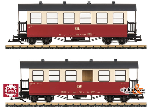 LGB 37732 - HSB Passenger Car Set 2nd class