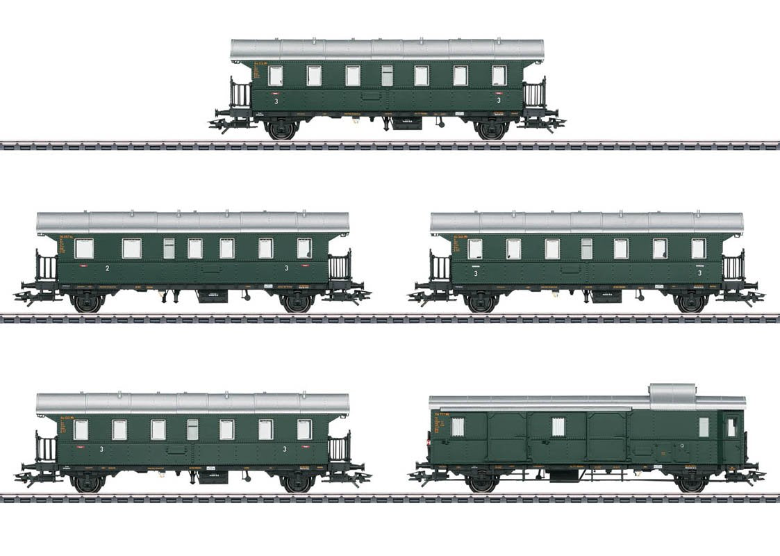 Marklin 43141 - "Donnerbuechsen" / "Thunder Boxes" Passenger Car Set