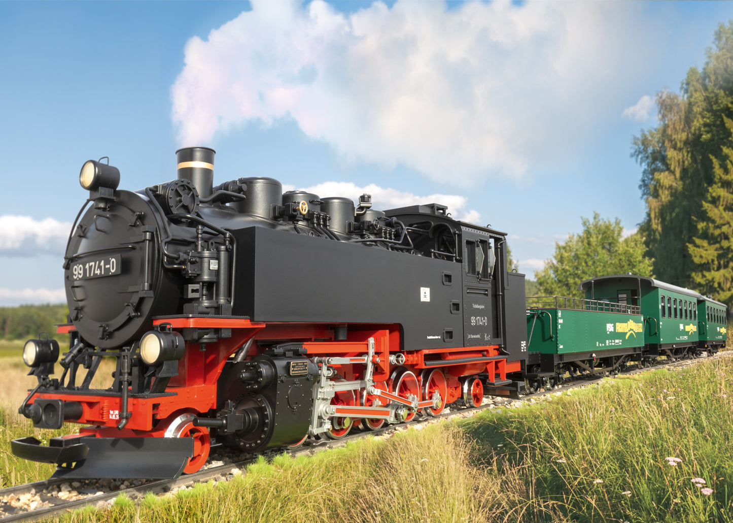 LGB 21481 - SDG Steam Locomotive, Road Number 99 1741