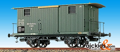 Brawa 2075 Covered Goods Wagon W/2-end Platforms