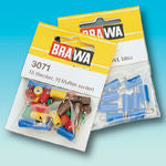 Brawa 3051 Plug round yellow [10 pieces]