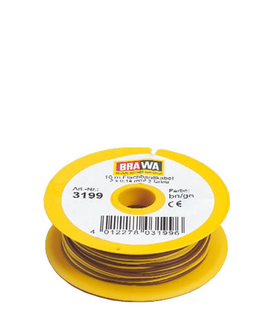Brawa 3199 FL. Cable 0.14 mm� 10 m br/ye