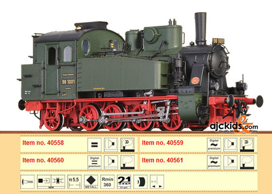 Brawa 40559 Steam Locomotive with Tender 98.10 DRG (Digital)