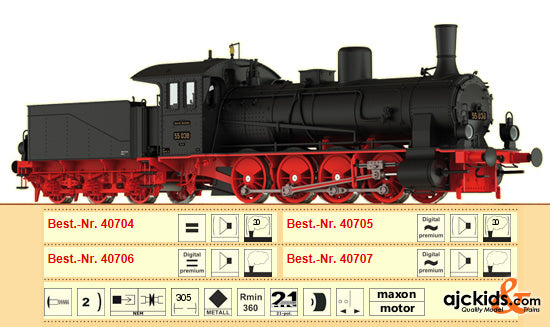 Brawa 40706 Steam Locomotive G 7.1 DRG (sound)