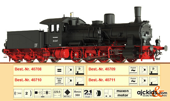 Brawa 40709 Steam Locomotive G 7.1 DB
