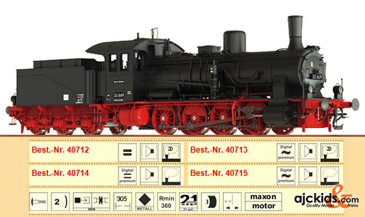 Brawa 40713 Steam Locomotive G7.1 DR III AC