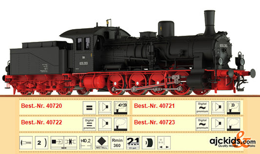 Brawa 40723 Steam Locomotive G7.1 �BB III AC/SS