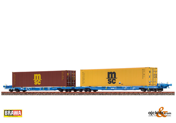 Brawa 48105 - Brawa 48105 - Container Car Sffggmrrss VTG, VI, MSC